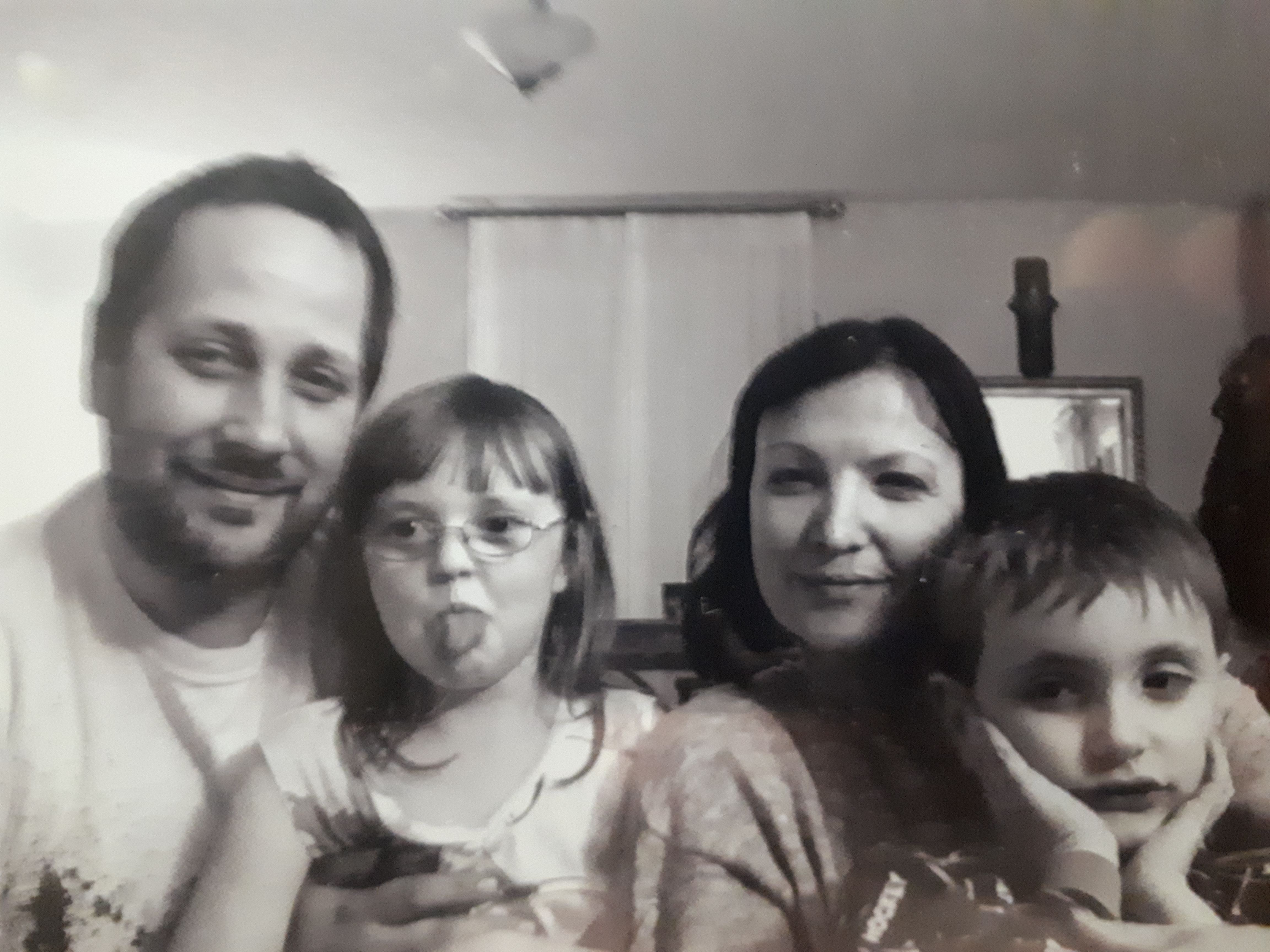 The whole family — early days