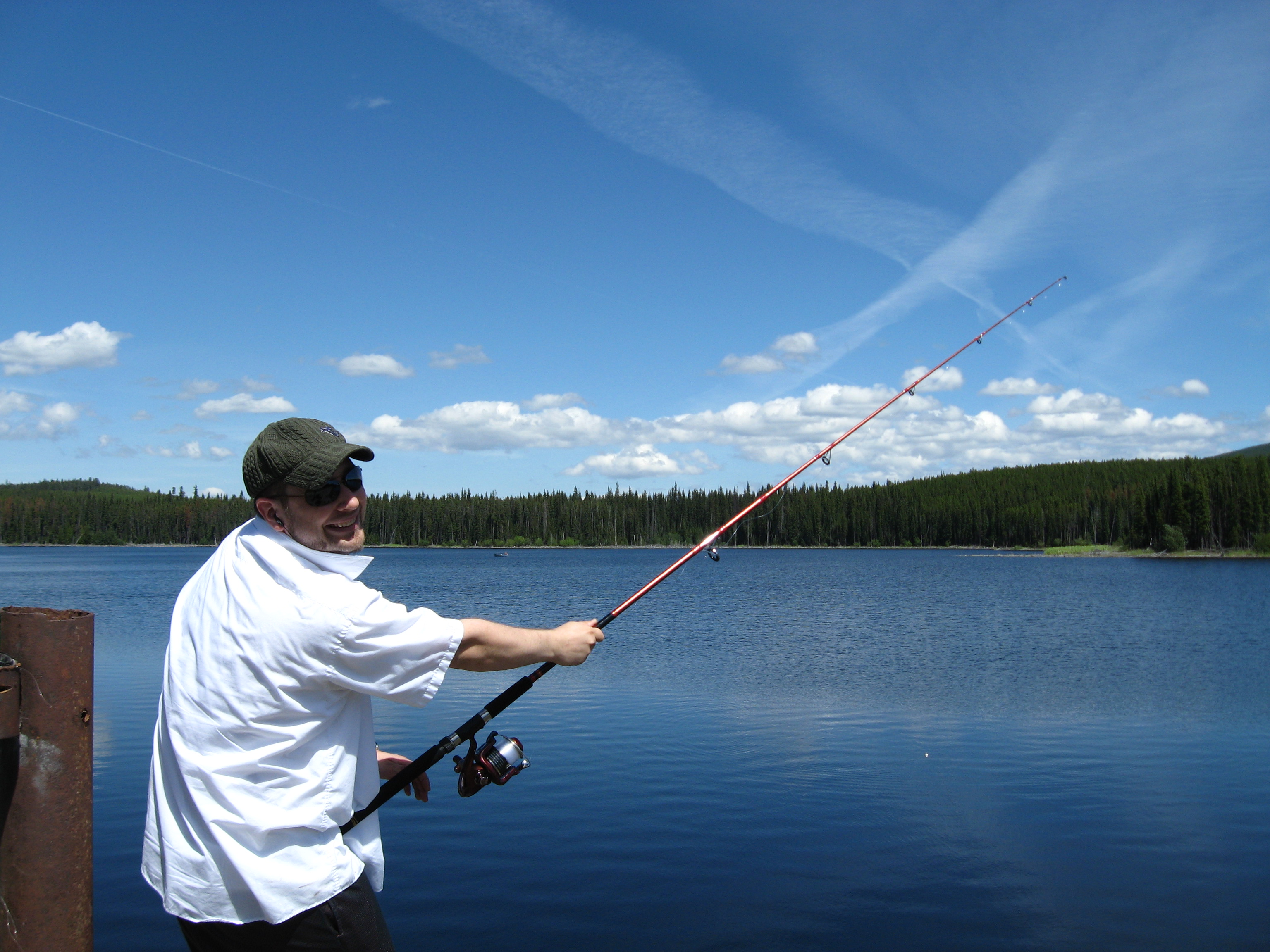 Casting a line on the river