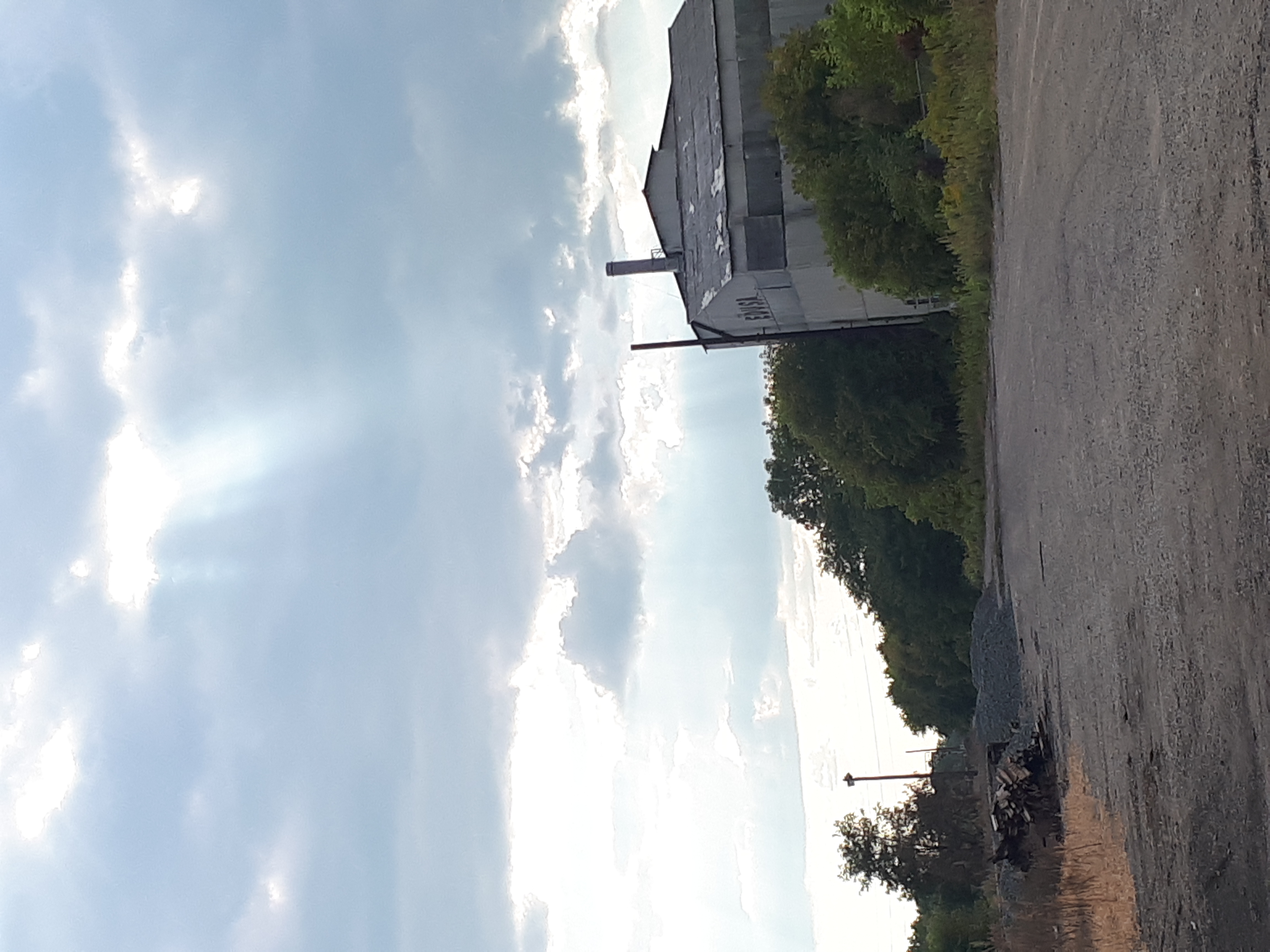 Sunbeams over the old mill