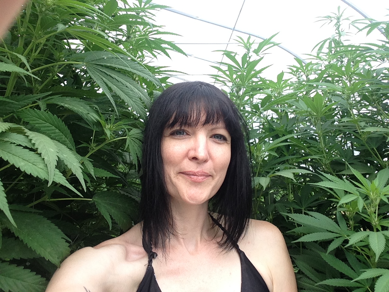 Mel in the grow room — the Weed Farm days