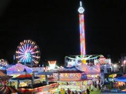 Fair lights at night — the idea sparked here
