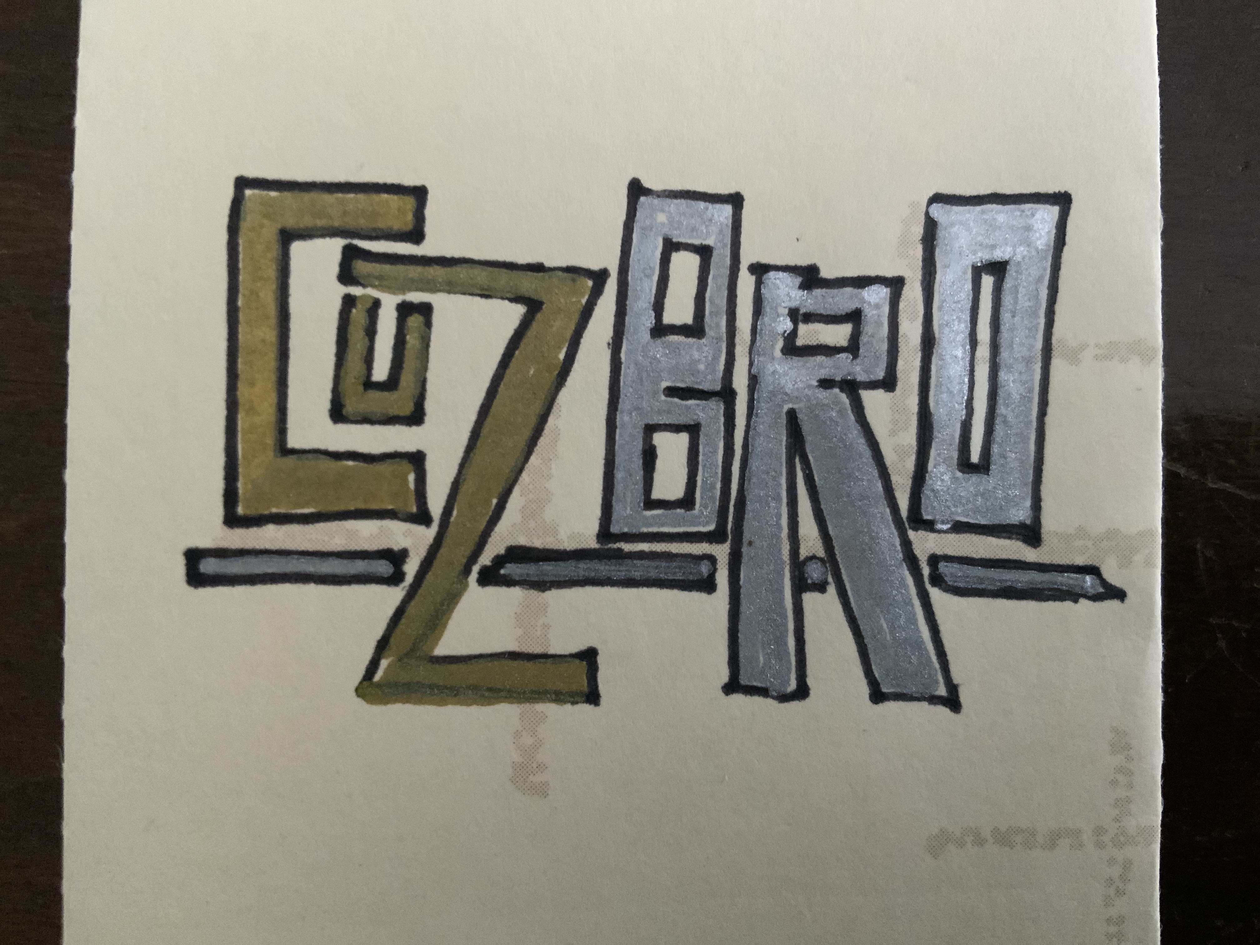 CUZBRO — hand-lettered original