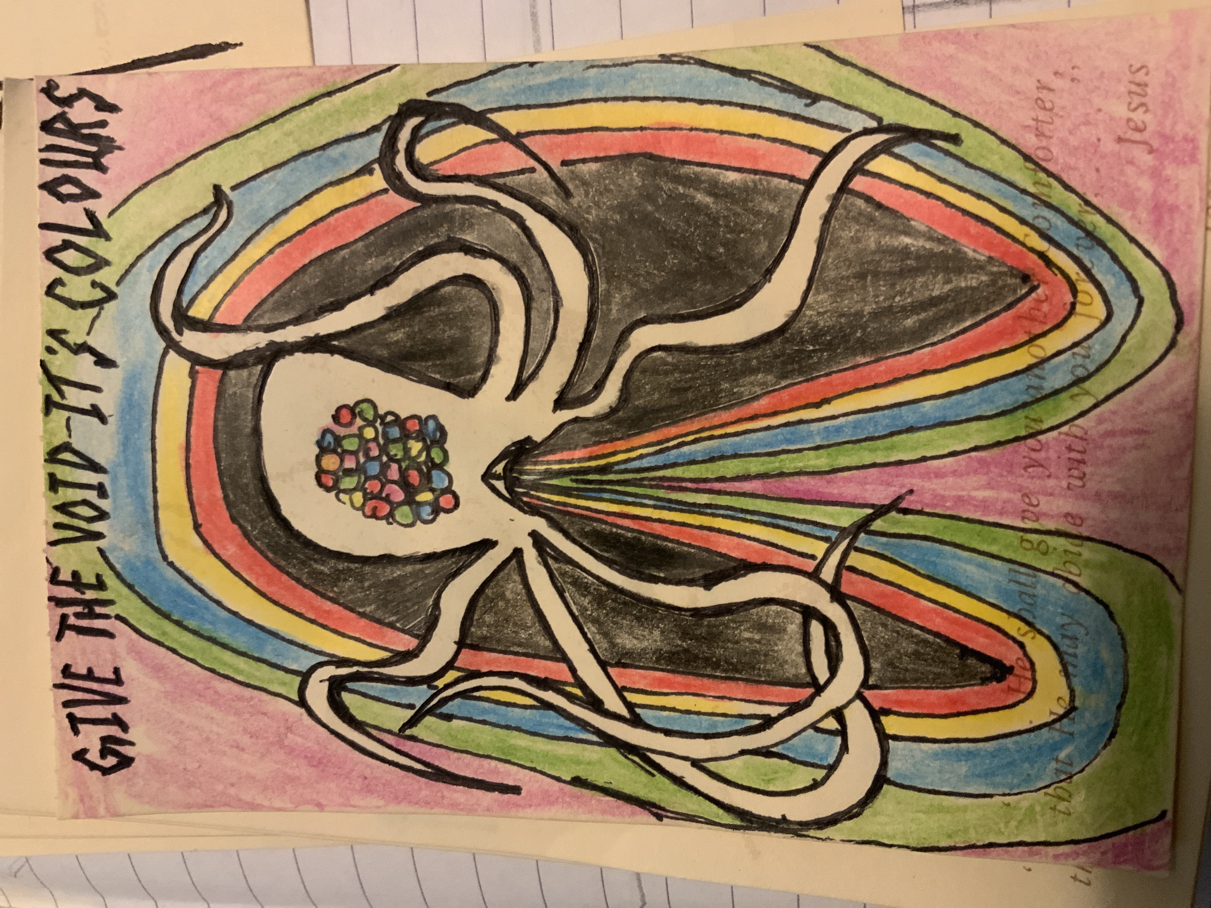 Give the Void Its Colours — original drawing